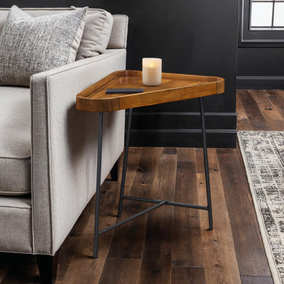 Korey 27" 3 Triangle Wedge End Table