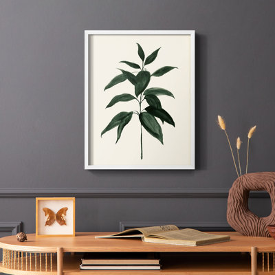 «Soft Greenery I», reproduction encadrée - bois massif