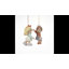 Ensemble d'ornement 2 pièces Precious Moments Best Friends Fabrication d'un cœur 3,71 po