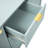 Entryway Cabinet with Wave Design - 3 Adjustable Shelves-1668024693