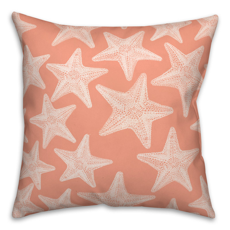  Housse et insert de coussin étoile de mer, Orange