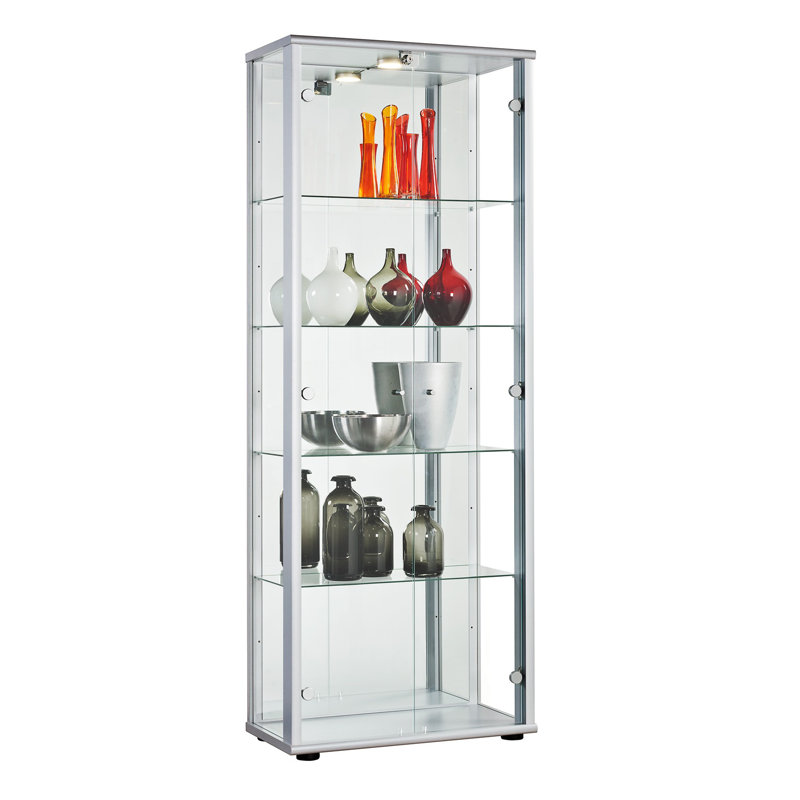 Rachel Display Cabinet, Silver