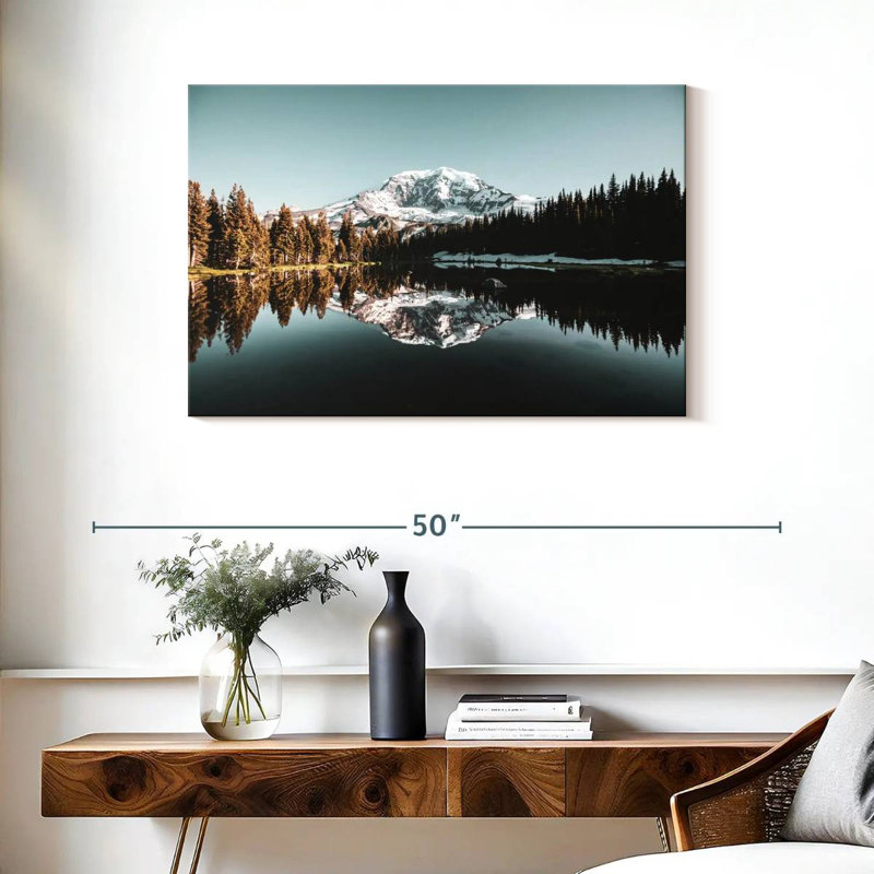Rainier Mountain Scene, reproduction sur toile, H 24 po x l 36 po x P 1,25 po