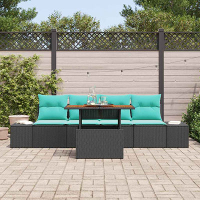 Ensemble de canapé de jardin avec rangement 5 pièces vidaXL