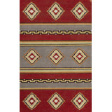 Mesa Wool Southwestern Area Rug in Red