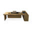 Bureau de direction en bois massif avec tiroirs Burlywood-1113985047-1113985040