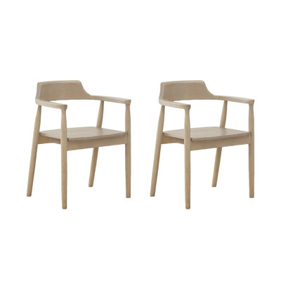 Chaise simple en bois massif Milk Gray