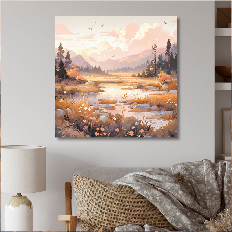 Sommet sérénité - paysages, impressions d'art mural, H 30 po x l 30 po x P 1 po, Toile tendue
