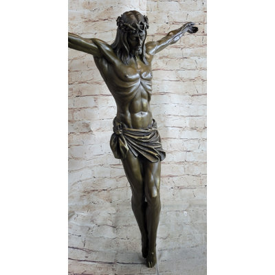 Jesus Christ On Crucifix Wall Mounted Hanging Cross Christian Art Decor Original