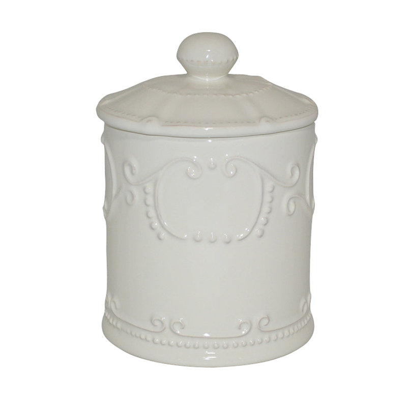 Isabella Coffee Canister w/ Seal , Ivory