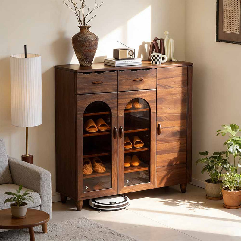 American-style minimalist living room shoe cabinet