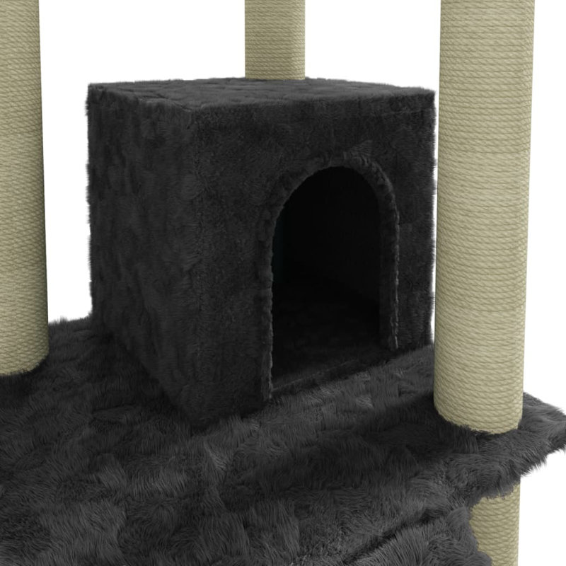 Ruislip 155cm H Cat Tree, Dark Grey