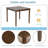 Wooden Dining Square Table, Kitchen Table For Small Space, 4 Person Dining Table-431083779