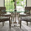 Ariana Riviera Stainless Dining Table with Glass Top-23696888