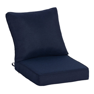23" x 25" Outdoor/Indoor Deep Seat Patio Chair Cushions (Set of 1) - Water Resistant Design