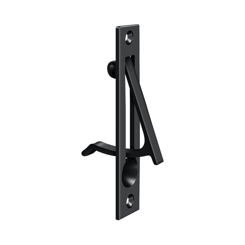 Poignée 744B7EE44982482DB7AB7FDCC0ED5552, noir, 4 po x 3/4 po, Peinture noire