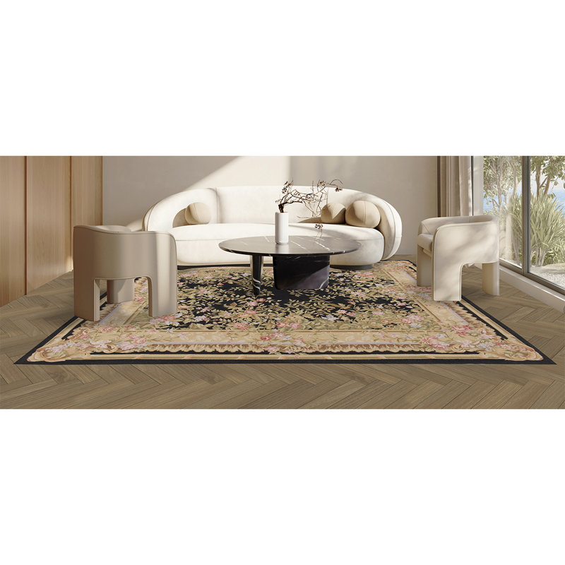 Wool Oriental Area Rug, Rectangle 9' x 12'