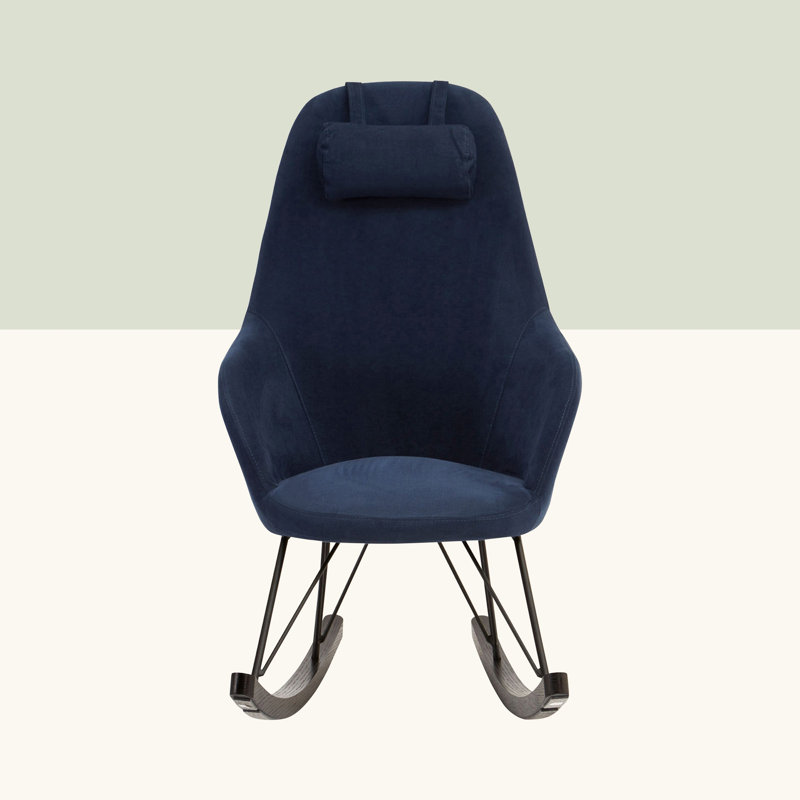 Chambers Upholstered Rocking Chair, Blue