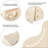 Beige Portable Plastic Shower Caddy Organizer with Handle