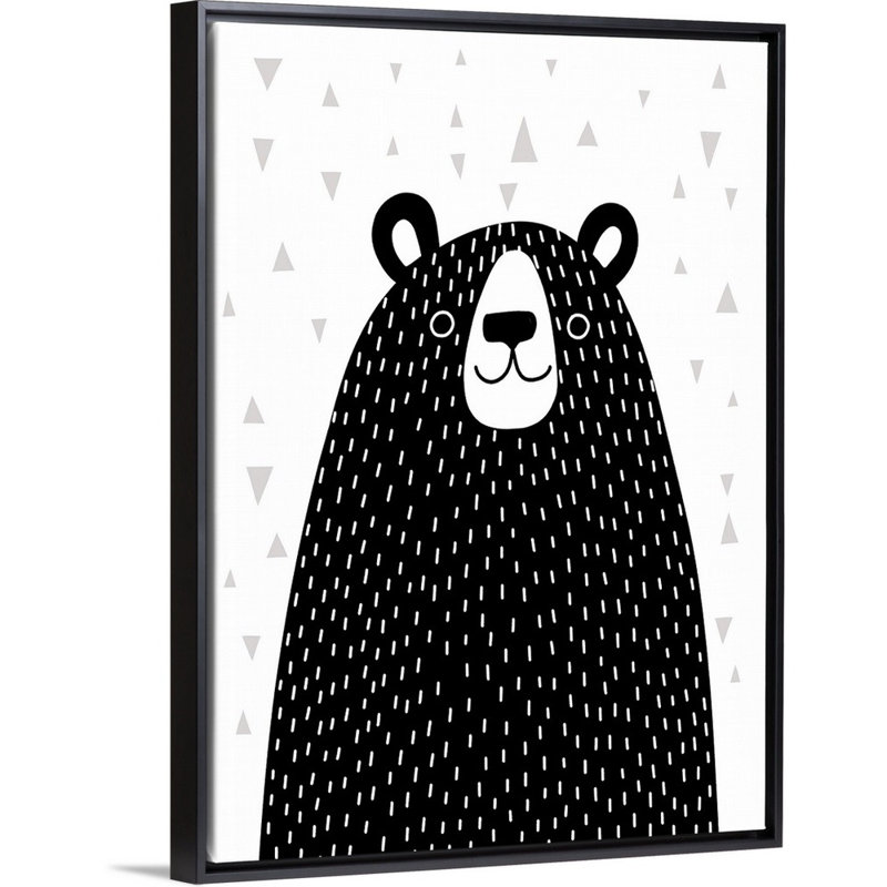 Simmers Animals Canvas Art, Black Floating Frame, 40" H x 30" W x 1.75" D