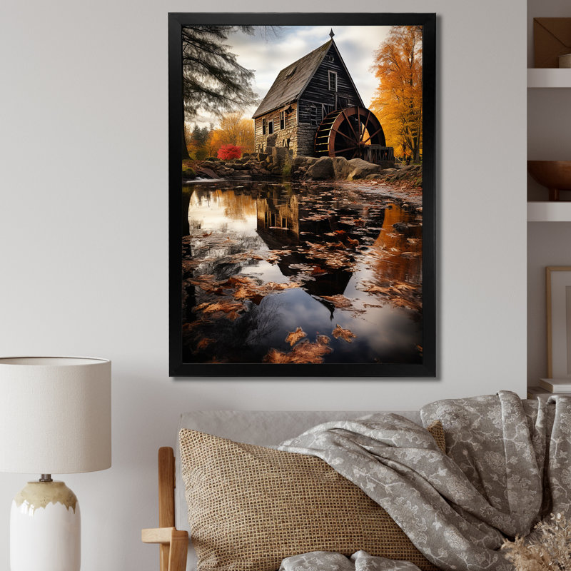 Sérénade optique colorée Mid Century IV sur toile, H 32 po x l 16 po x P 1 po, Cadre photo noir