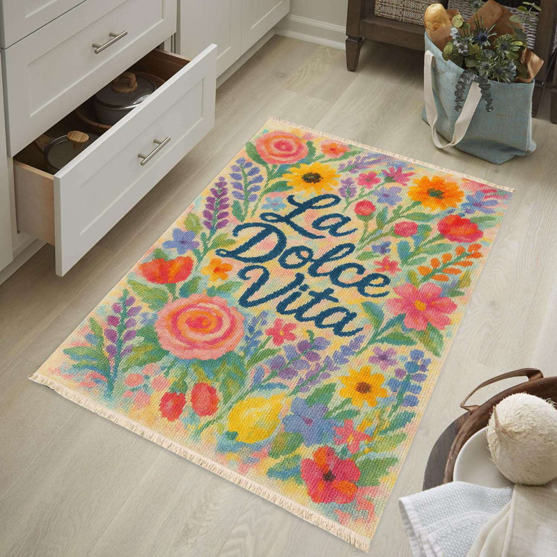 Tapis floral La Dolce Vita
