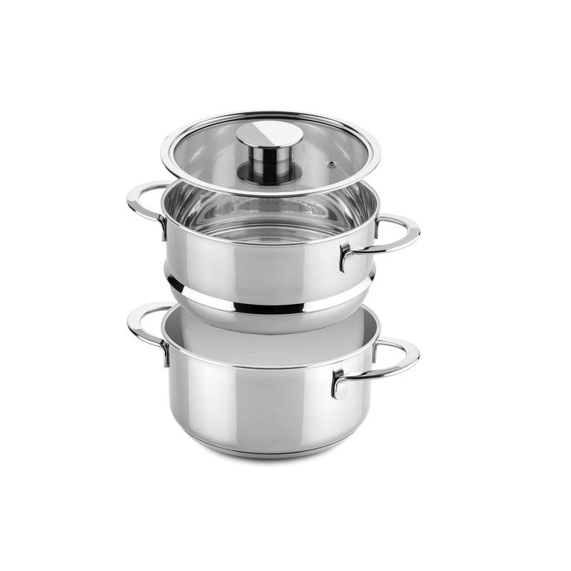 Panier à vapeur MEPRA en acier inoxydable (18/10) de 8,66 po de diamètre