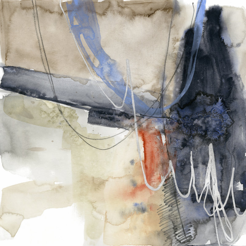 Abstract Coordinates I by Jennifer Goldberger - Wrapped Canvas Print, 30cm H x 30cm W x 3.8cm D
