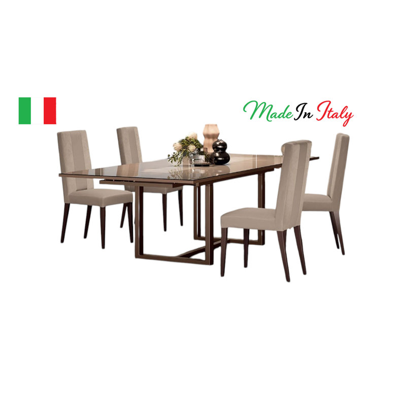 Aurelia 7-piece Dining Set, 5 Pieces: Table, 4 Chairs