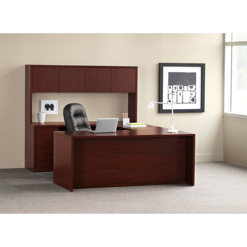 Retour de bureau 10500 H 29,5 po x l 48 po, Acajou