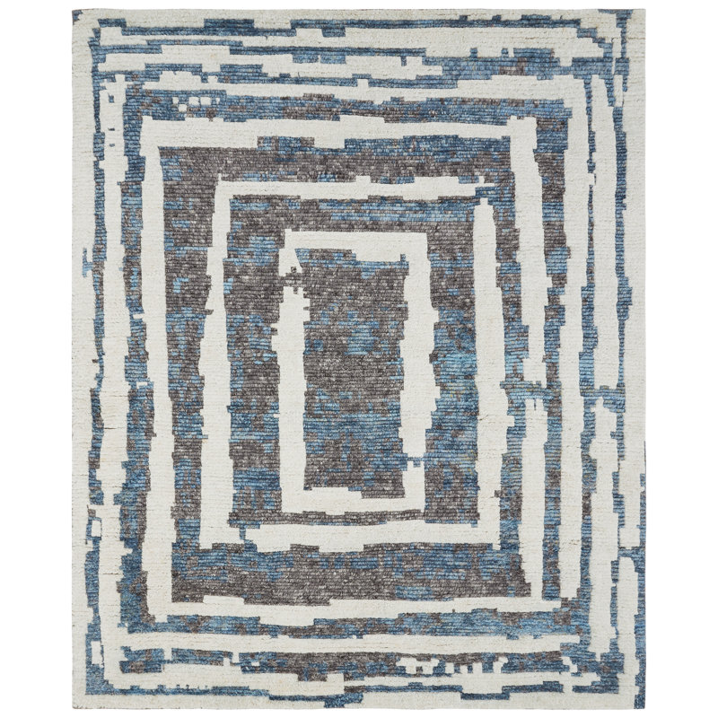 Wool Area Rug, Rectangle 8'6" x 11'6"