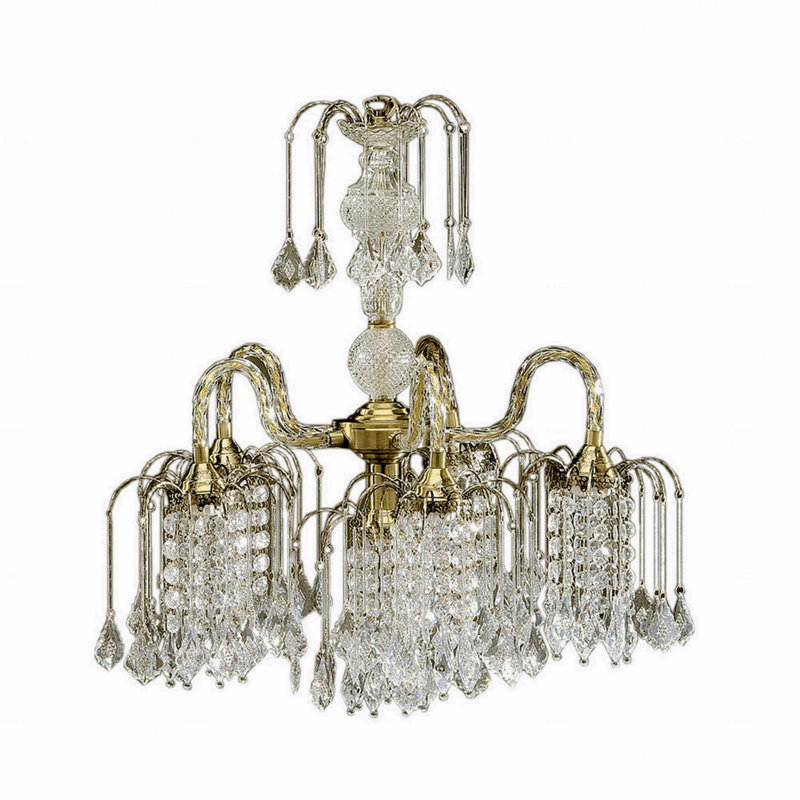 Lustre en métal de 25 po de diamètre, Laiton