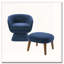 Chaise de loisir rembourrée avec repose-pieds-635523369