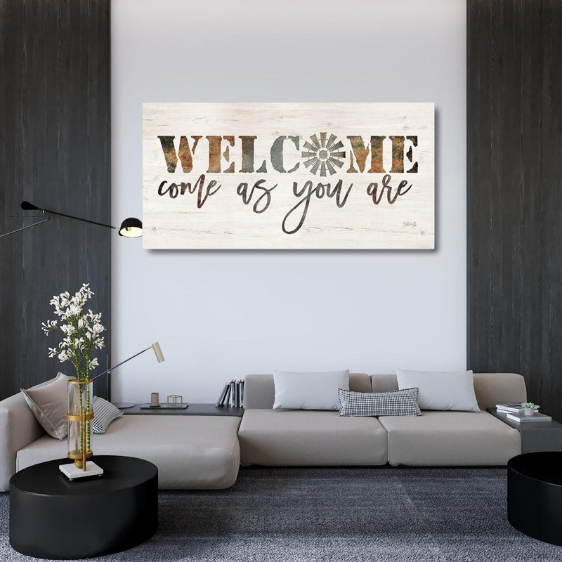 Art sur toile tendue par Trinla Rae, Marla Gallery: Welcome Come as You Are, H 26 po x l 48 po