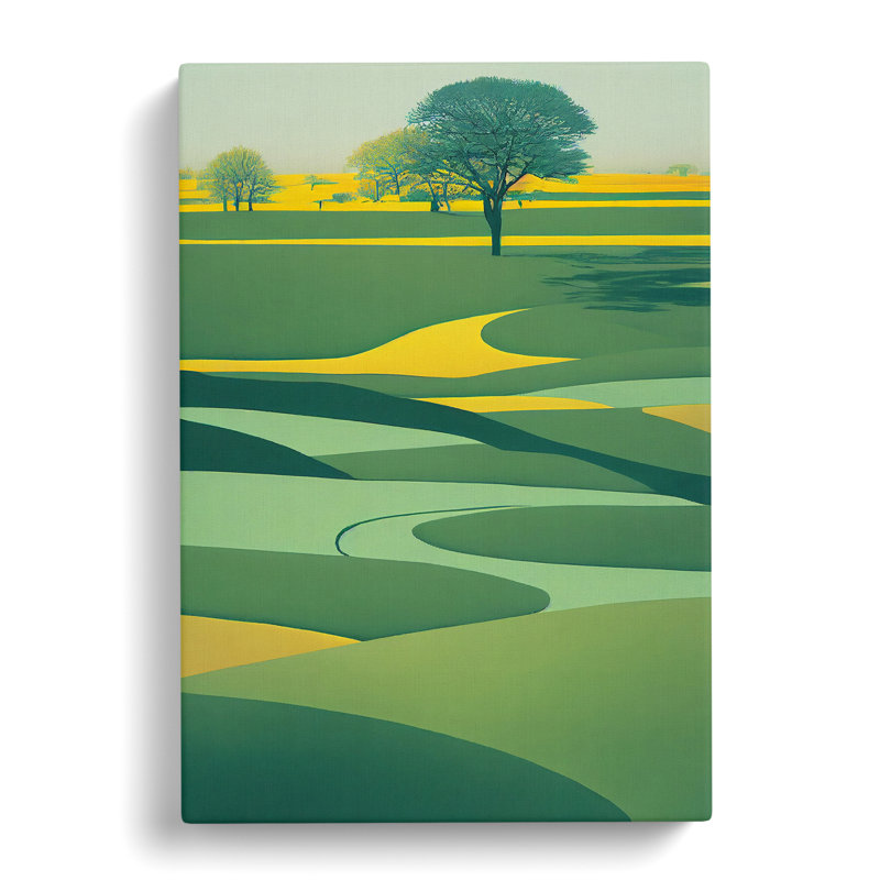 Nelya Spring Landscape Minimalism - Wrapped Canvas, 50cm H x 35cm W