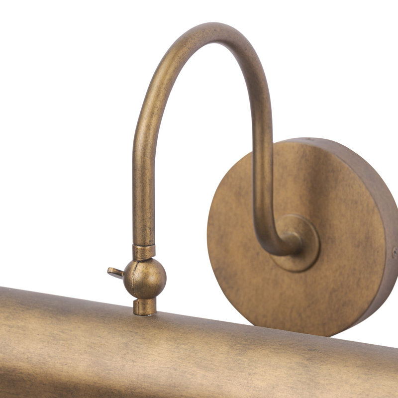 Benno Picture Light-Burnished Brass Iron
