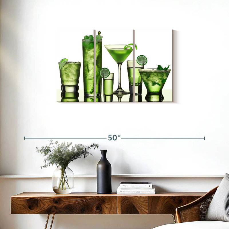  «Green Lime Cocktail», H 20 po x l 33 po