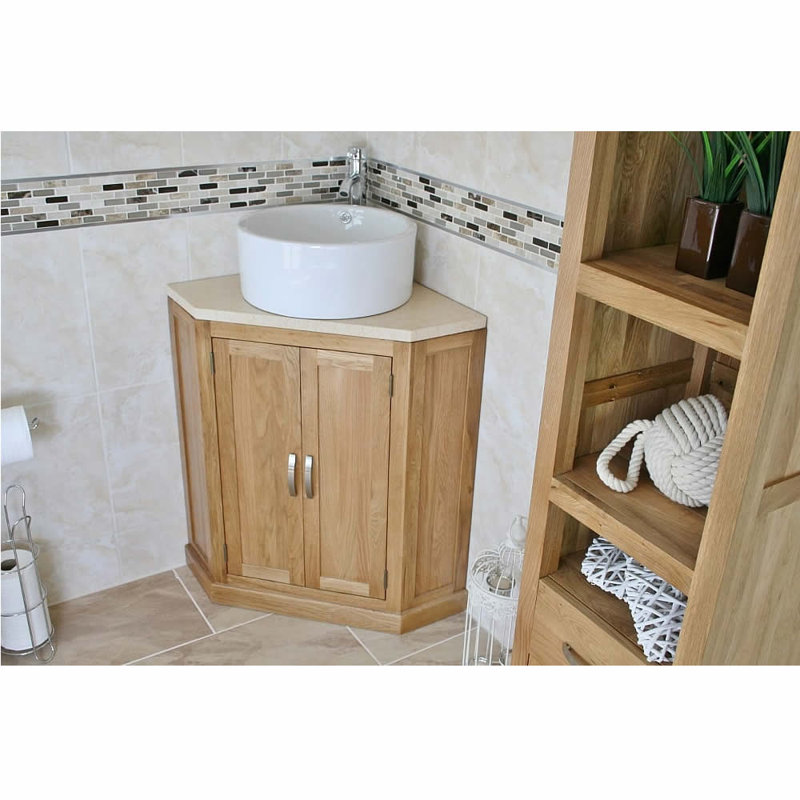 Deer 550mm Single Bathroom Vanity with Vessel Ceramic Basin