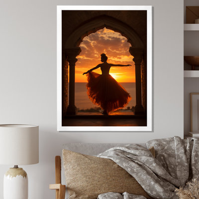 " Elegant Dancing Sunset Silhouette I "