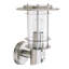 Arturo Silver 32cm H White Glass Outdoor Flush Mount