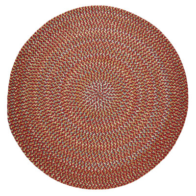 Tapis intérieur / extérieur rouge fait à la main Jopling