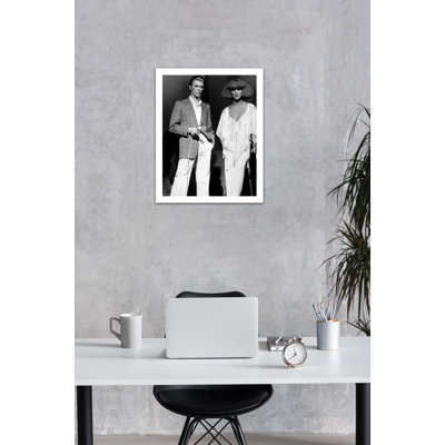 David Bowie and Cher Fashion Icons of the Age  Unframed Photograph