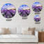 Sunrise & Dramatic Clouds Over Lavender Field II - Horloge murale-60329035