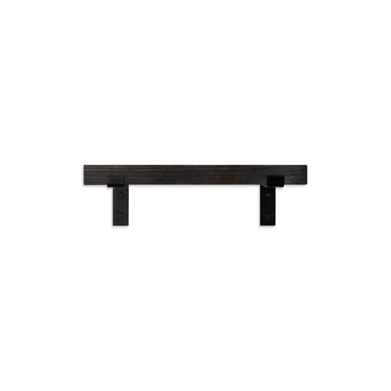 Rayne 2x3 Picture Ledge, Ebony, 19x3x2