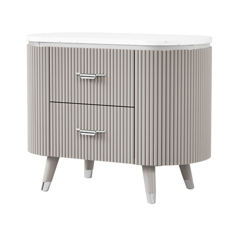 Nightstand, Light Gray
