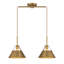 Lustre géométrique unique à 2 lumières Darleen-415120556-415120559