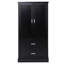 Tall Bathroom Storage Cabinet, Cabinet With Two Doors And Drawers, Adjustable Shelf, MDF Board