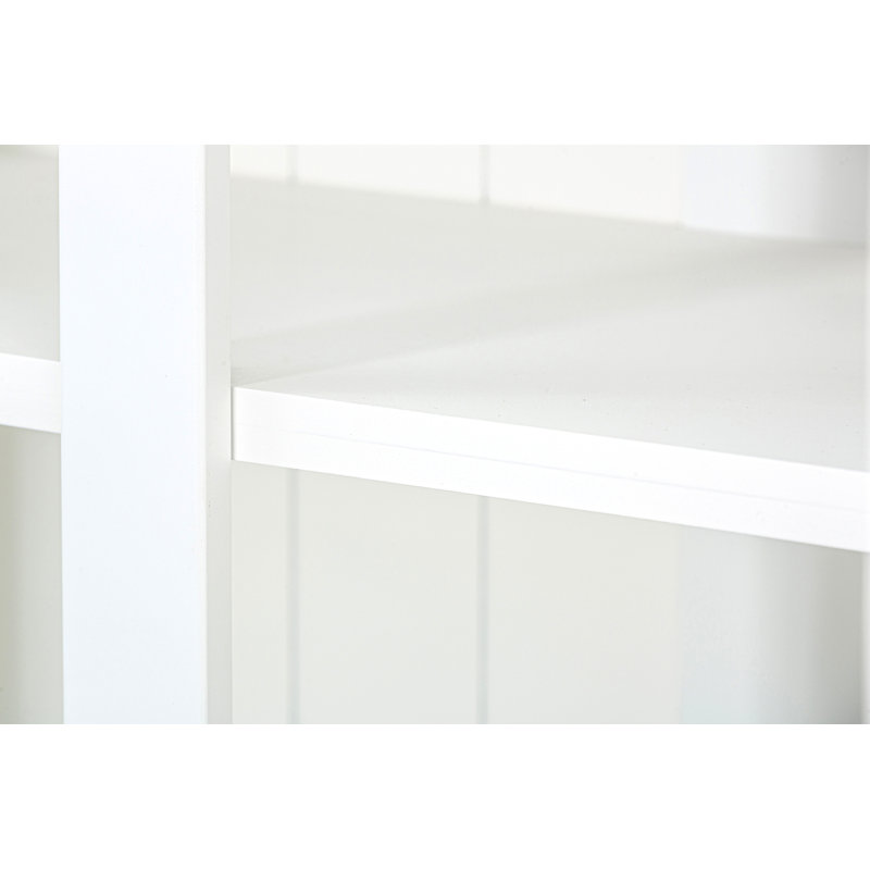 75.25'' Tall Display Cabinet With Double Glass Doors, Traditional Style China Cabinet Hutch Cabinet For Hallways Living Room, Kitchen, Home, Studio Or Workspace