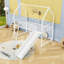 Lit mezzanine simple en métal avec glissade et accessoires créatifs-790709500