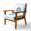 Fauteuil d'appoint rembourré nautique et côtier Genetta-672150187